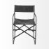 Direttore Dining Chair (Black Iron Frame Black Leather)