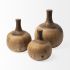 Afra Solid Wood Vase Shaped Decorative Object (Medium)