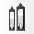 Ina Lantern (Tall - Charcoal Metal Candle Holder)