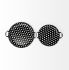 Lito Tray (Set of 2 - Black Woven Metal Round Serving)