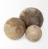 Carrick (Set of 3 - Natural Wood Decorative Spheres)