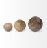 Carrick (Set of 3 - Natural Wood Decorative Spheres)