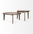 Cleaver Nesting Coffee Tables (Set of 2 - Round Brown Solid Wood)