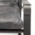 Hornet Accent Chair (Black Leather & Black Metal)