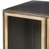 Pandora Display Cabinet (II - Brown Wood & Metal Glass Door)