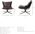 Colarado Accent Chair (Black Leather & Black Iron)