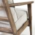Olympus Accent Chair (Frost Grey Fabric Wrapped Wooden Frame)
