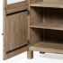 Barrett Display Cabinet (Brown Solid Wood)
