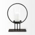 Saturn Table Candle Holder (Small - Black Metal)