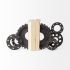 Cogsworth Bookends (Set of 2 - Brown Resin Industrial Gear)