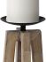Astra Table Candle Holder (I - Small - Light Brown Wood Pedestal Base)