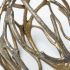Sphaira Cast Aluminum Decorative Tree Branch Orb (Small - Noir Gold)