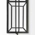 Noah Wall Sconce (Black Metal with White Fabric Shade Rectangular)