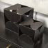 Darren Metal Decorative Cube (Large - Black)