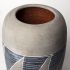 Cove Vase (15H - Grey-Brown Ceramic)