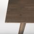 Nicholas Dining Table (II - Brown Solid Wood Top Metal & Wood Leg)