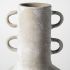 Sherry Vase (Haut - Céramique à Col Marron Rustique)