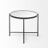 Samantha Accent Table (Large - Black Mirror Top)