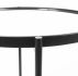 Samantha Accent Table (Large - Black Mirror Top)