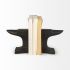 Anvilia Bookends (Set of 2 - Black With Gold Accents)
