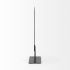 Micra Matte Black Metal Decorative Object on a Stand (Large)