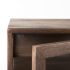 Arelius End Table (Medium Brown Wood with Black Metal Frame)