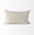 Lacey Decorative Pillow (13x21 - Beige & White Cover)