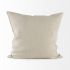 Enya Decorative Pillow (18x18x - Beige & Cream Fabric Patterned Cover)