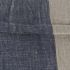 Joelle Coussin Décoratif (14 X 26 - Couverture Rectangulaire en Blocs De Couleur Bleu et Beige avec Pompons)