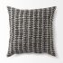 Miriam Decorative Pillow (18x18 - Beige & Black Fabric Patterned Cover)
