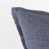 Aubrielle Decorative Pillow (20x20 - Grey & Blue Fabric Color Blocked Cover)