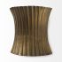 Letitia Wall Sconce (Gold Hammered Metal Fan)