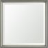 Bathroom Vanity Mirror (24x24 - Black & Grey Beveled Frame)
