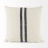 Sandra Decorative Pillow (18x18 - Beige With Blue Stripes Cover)