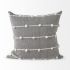 Linda Decorative Pillow (20x20 - Navy & Cream With White Detail Cover)