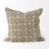 April Decorative Pillow (20x20 - Brown & Cream Woven Pattern Cover)