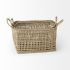 Bellisa Basket with Handles (Set of 2 - Medium Brown Seagrass Rectangular)