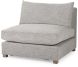 Valence Modular Sofa (4 Piece Set with Ottoman - Medium Grey)