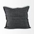 Malia Decorative Pillow (20x20x - Black & Teal Fabric Fringed Pillow Cover)