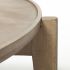 Cleaver Nesting Coffee Tables (Set of 2 - Round Brown Solid Wood)