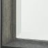 Bathroom Vanity Mirror (18x24 - Black & Grey Faux Wood Beveled Frame)