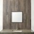 Bathroom Vanity Mirror (24x24 - Black & Grey Faux Wood Beveled Frame)