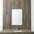 Bathroom Vanity Mirror (24x36 - Black & Grey Faux Wood Beveled Frame)