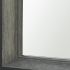 Bathroom Vanity Mirror (24x24 - Black & Grey Faux Wood Frame)