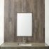 Bathroom Vanity Mirror (24x36 - Black & Grey Faux Wood Frame)
