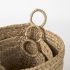 Sivan Basket with Handles (Set of 3 - Light Brown Water Hyacinth Round)