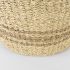 Vance Basket with Handles (Light Brown Palm Leaf & Seagrass Round)