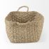 Emra Baskets (Set of 3 - Light Brown Seagrass Rectangular Basket with Handles)