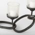 Quito Table Candle Holder (Black Metal Chain-Link Five Candle)