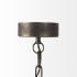 Zaio Pendant Light (Weathered Antique Gold Metal Caged Bulb)